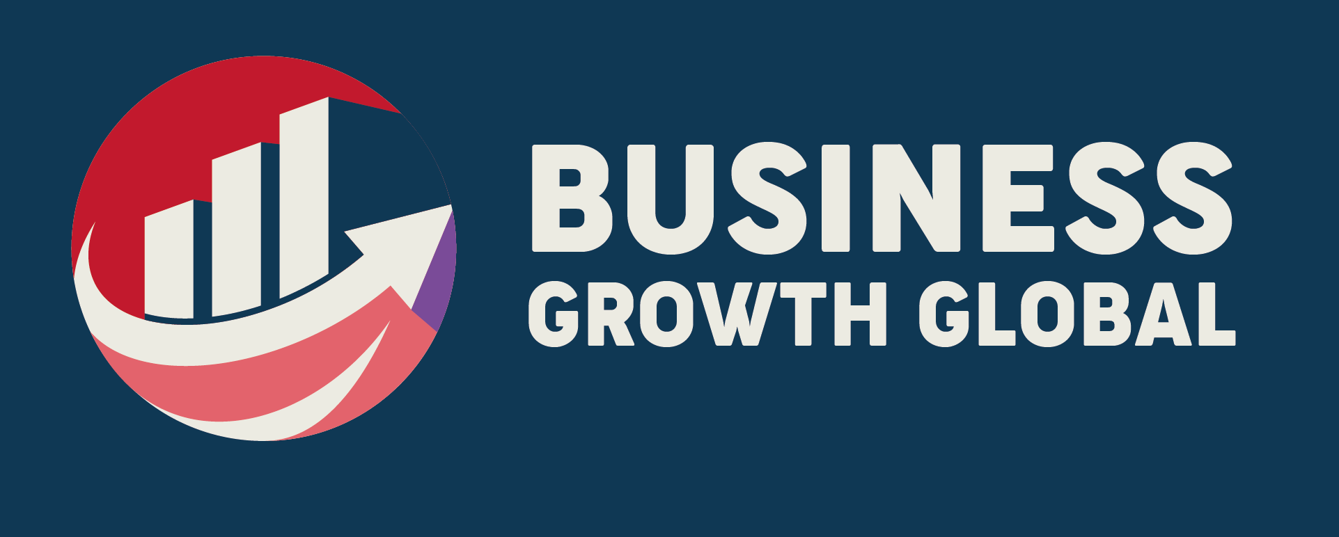 Business Global Growth logo blue bkgrd